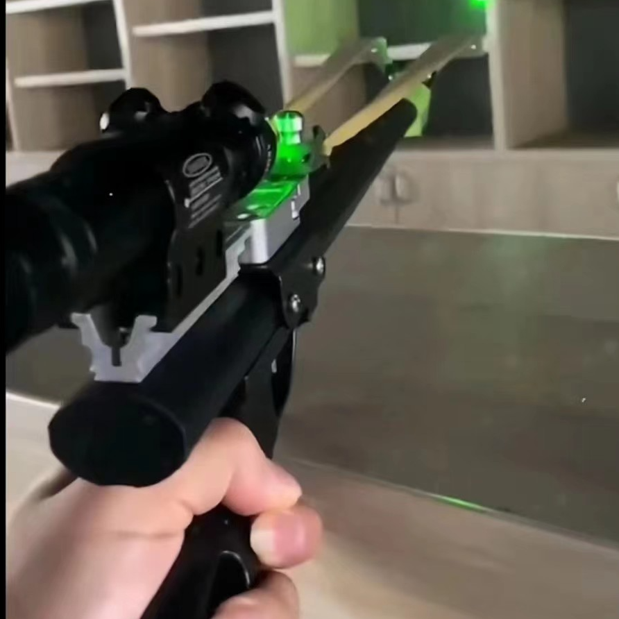 新款猫头鹰三代加厚伸缩杆升级款长杆弹弓高精度射程远高精度