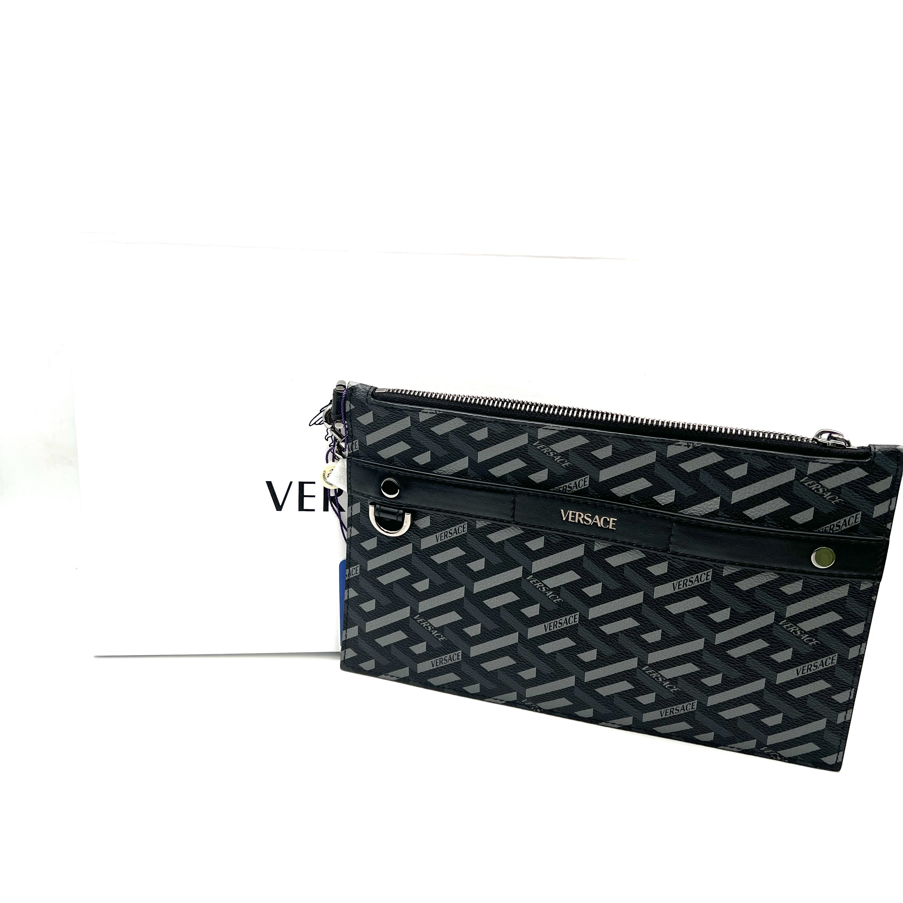 95新 Versace/范思哲 范思哲手拿包/M137/赠钥匙扣