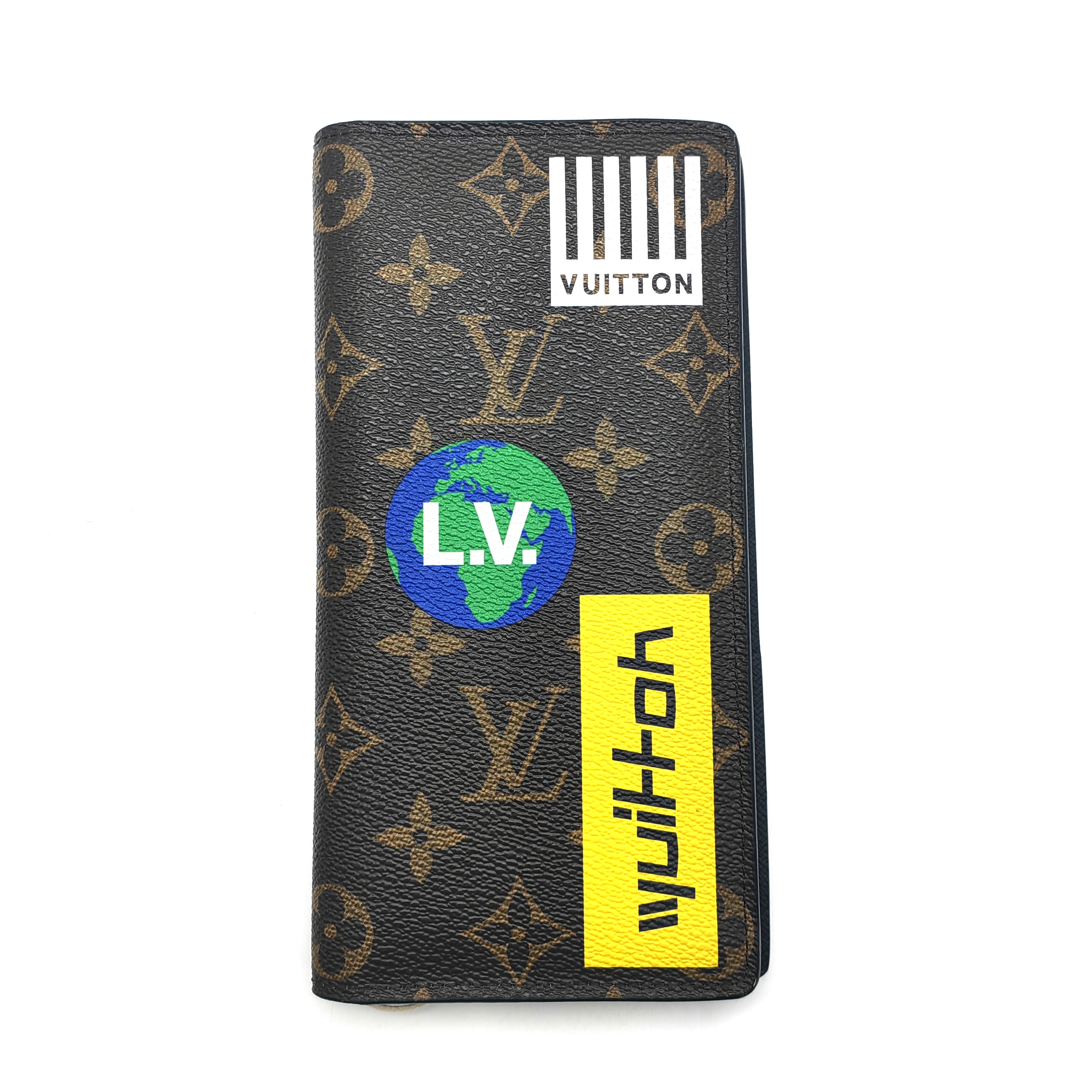 99新 LouisVuitton/路易威登 Lv徽章限定钱包/M47/赠钥匙扣