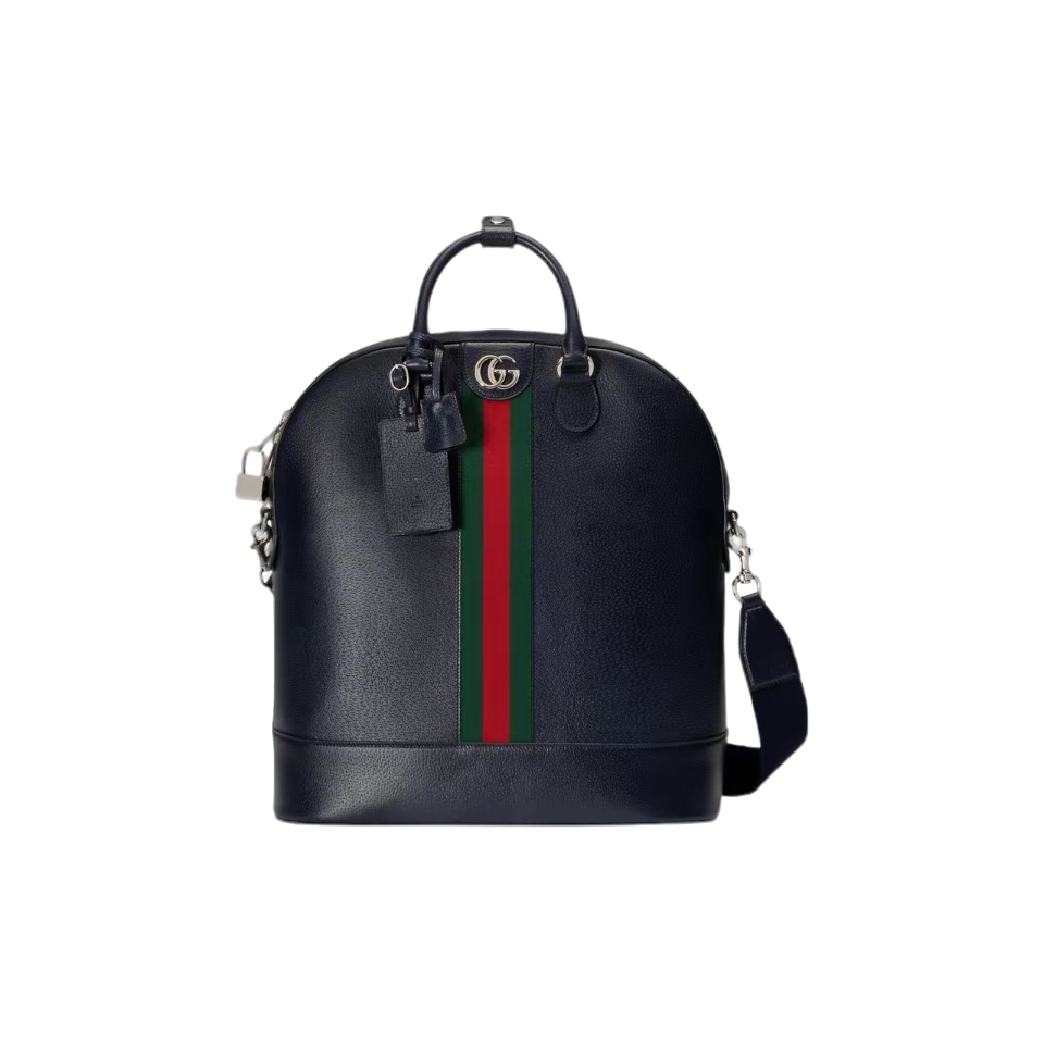 全新未使用 GUCCI/古驰 古驰双G红绿织带斜跨托特/Q215