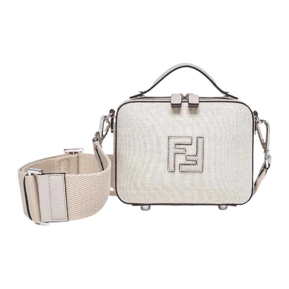 未使用 FENDI/芬迪 芬迪白色相机包/R27