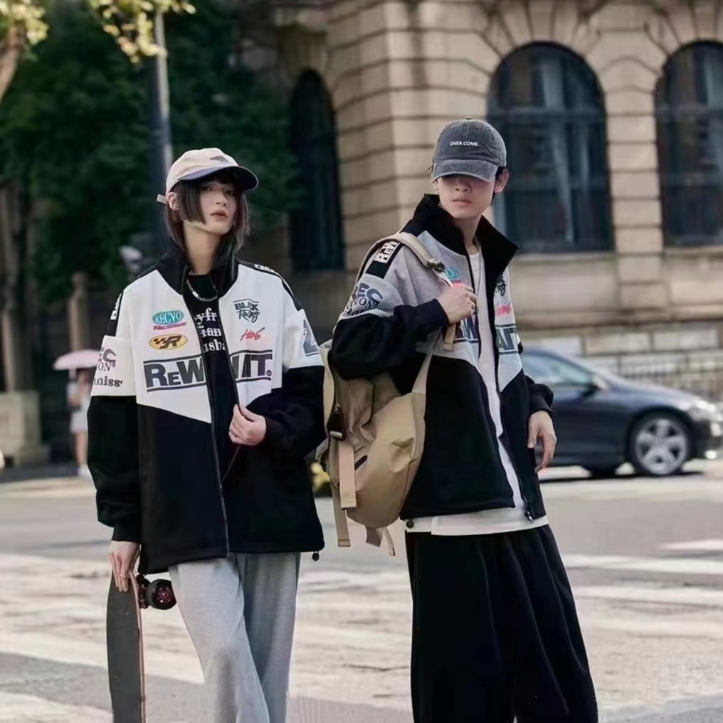 男女中童外套春秋款2024年新款儿童机车夹克上衣炸街秋季衣服潮款