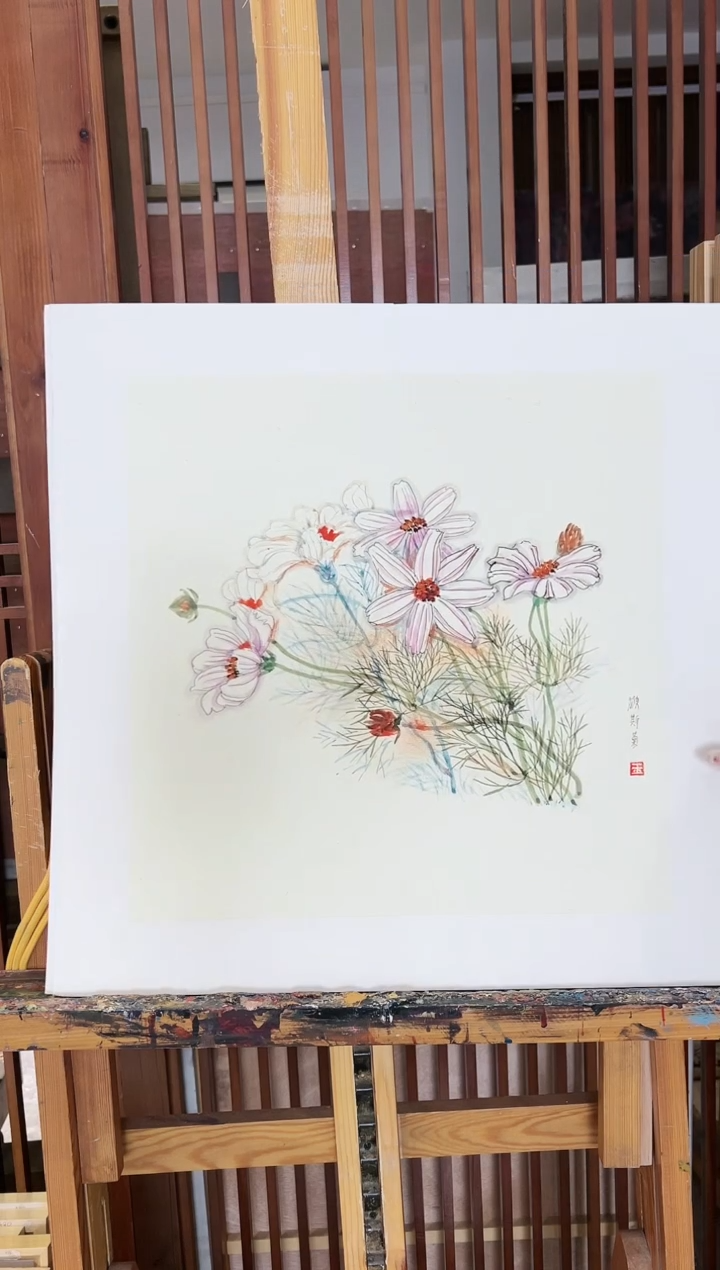 【闪购商品】绘画限量作品亲签盖章版画S