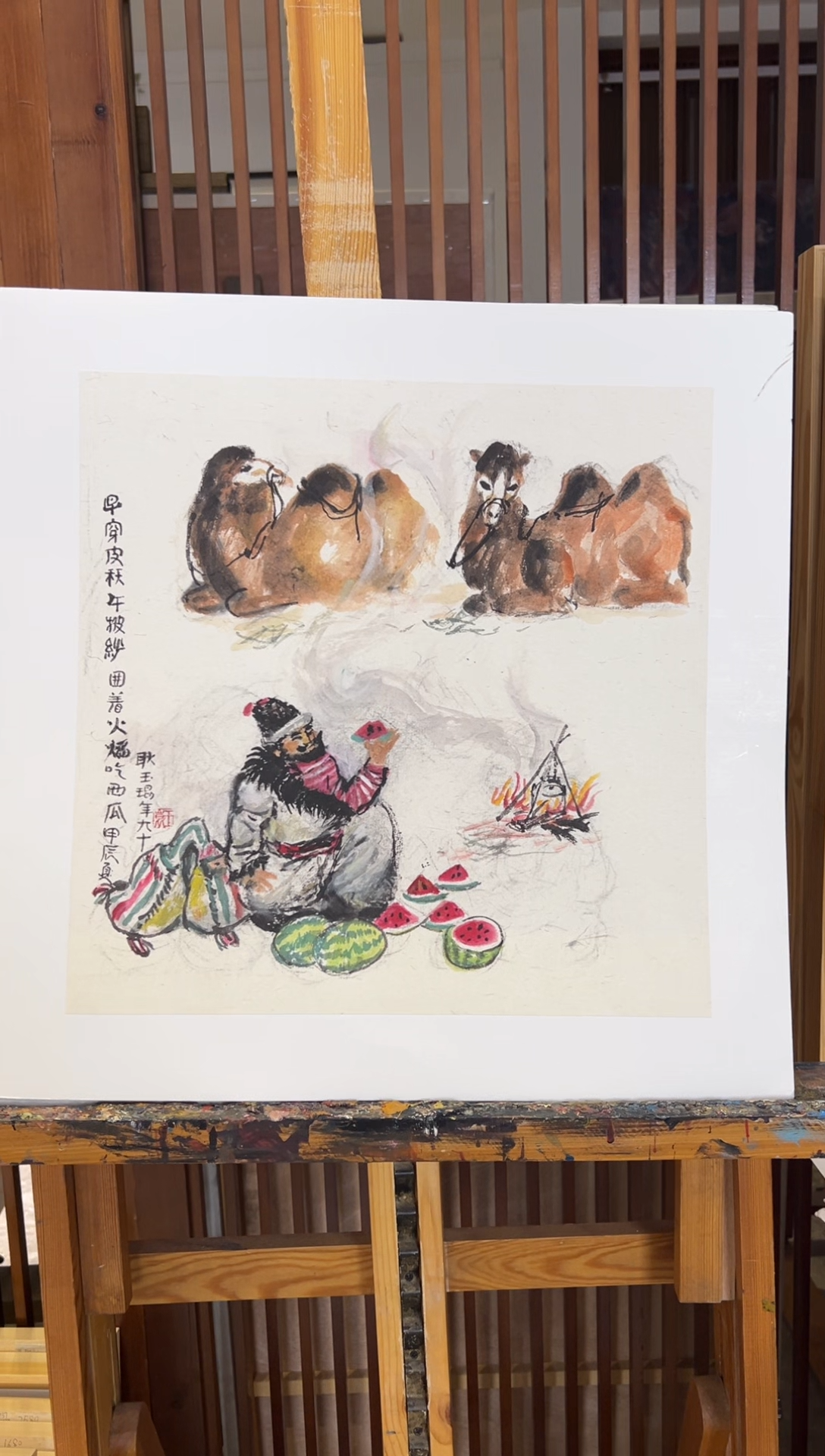 【闪购商品】绘画限量作品亲签盖章版画S