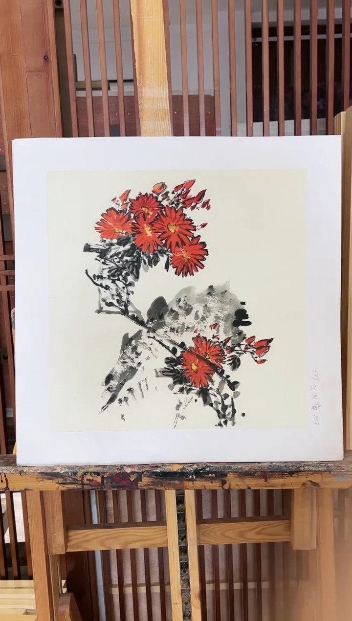 【闪购商品】绘画限量作品亲签盖章版画S