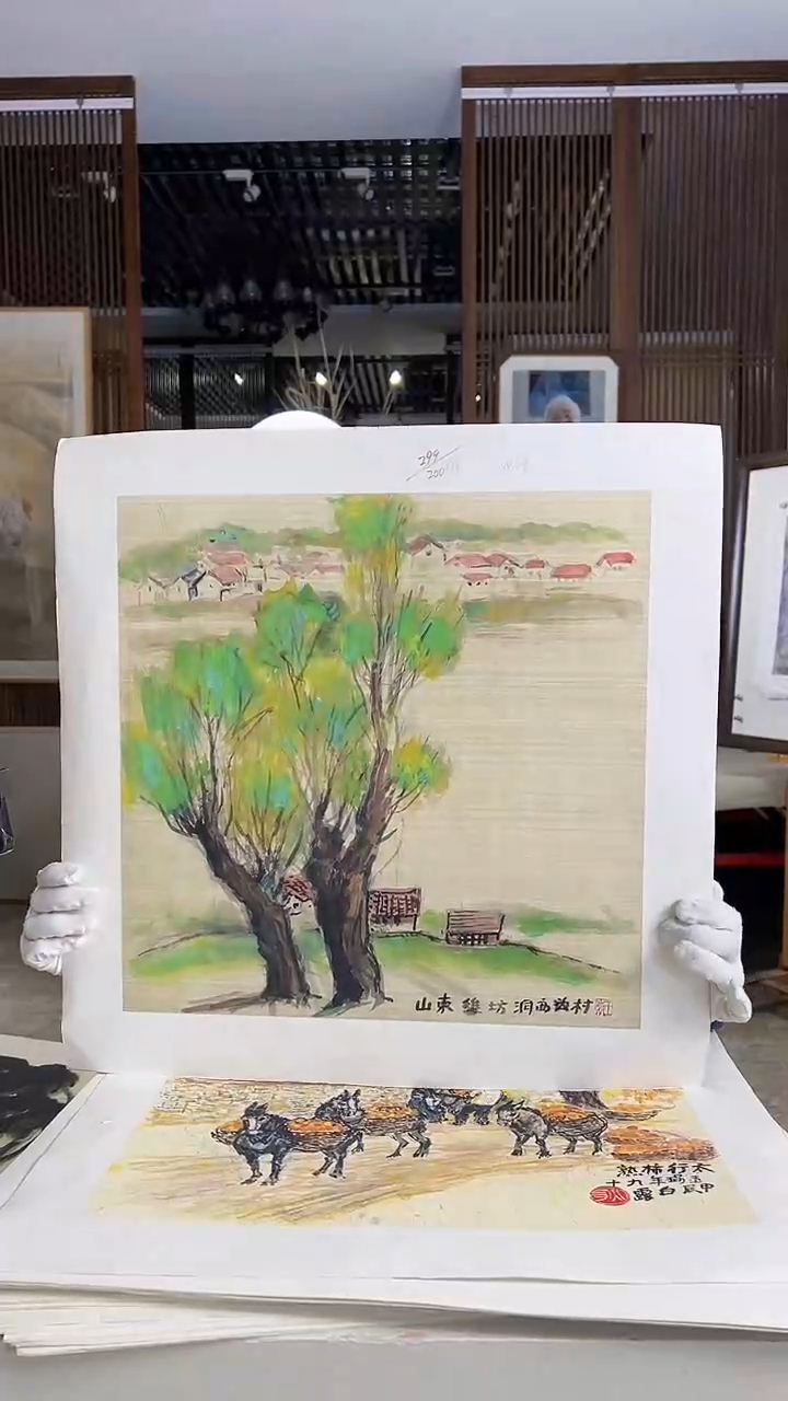 【闪购商品】绘画耿玉琨限量作品亲签盖章版画S
