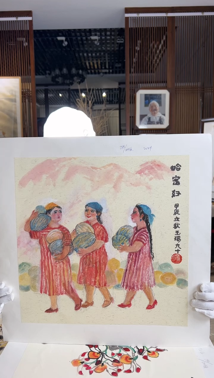 【闪购商品】绘画耿玉琨限量作品亲签盖章版画S