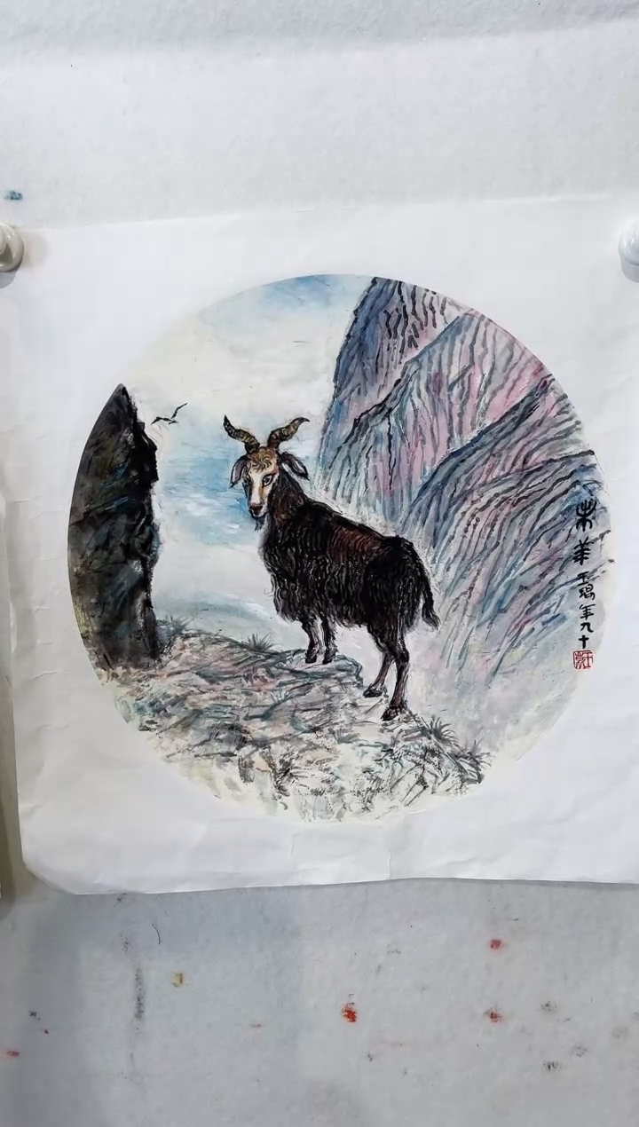 【闪购商品】绘画限量作品亲签盖章版画S