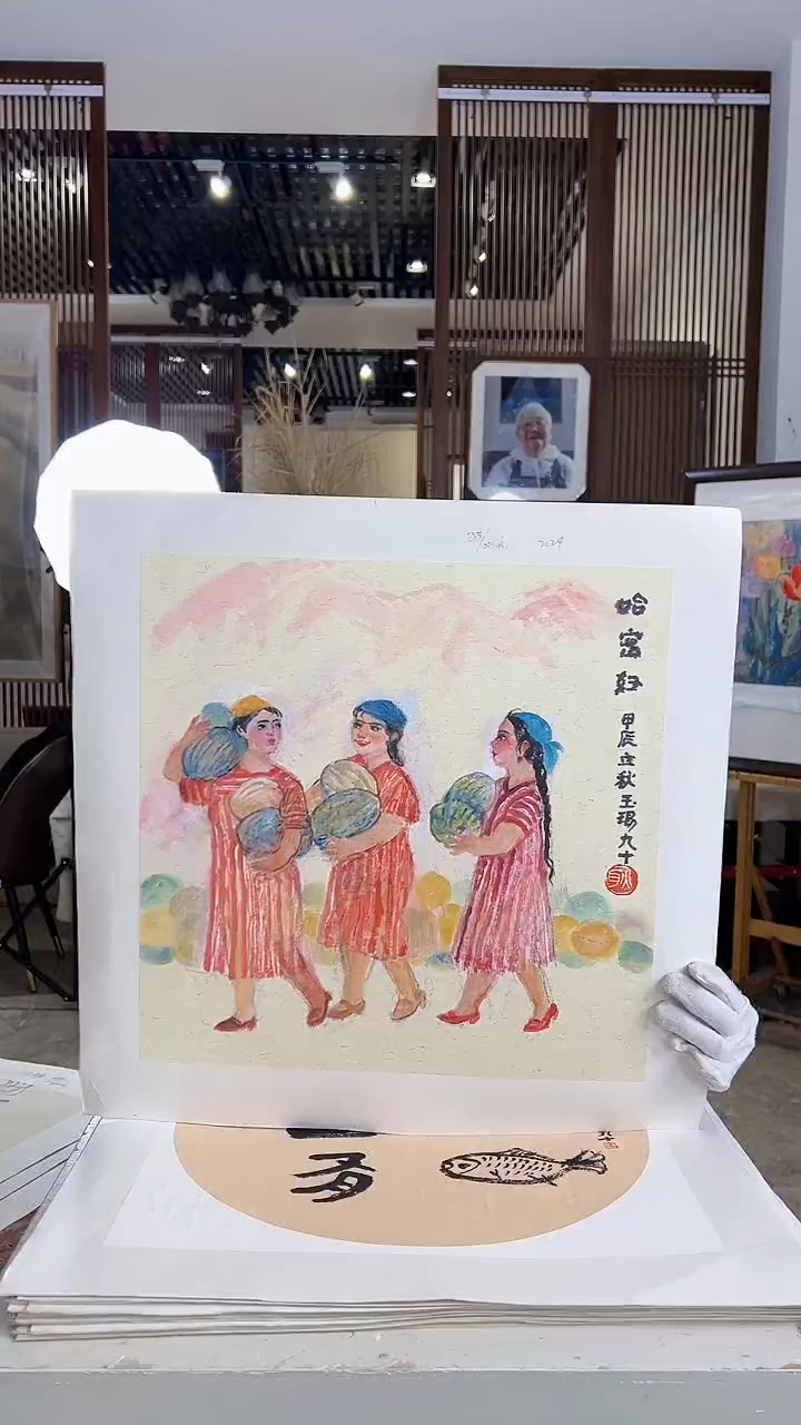 【闪购商品】绘画耿玉琨限量作品亲签盖章版画S
