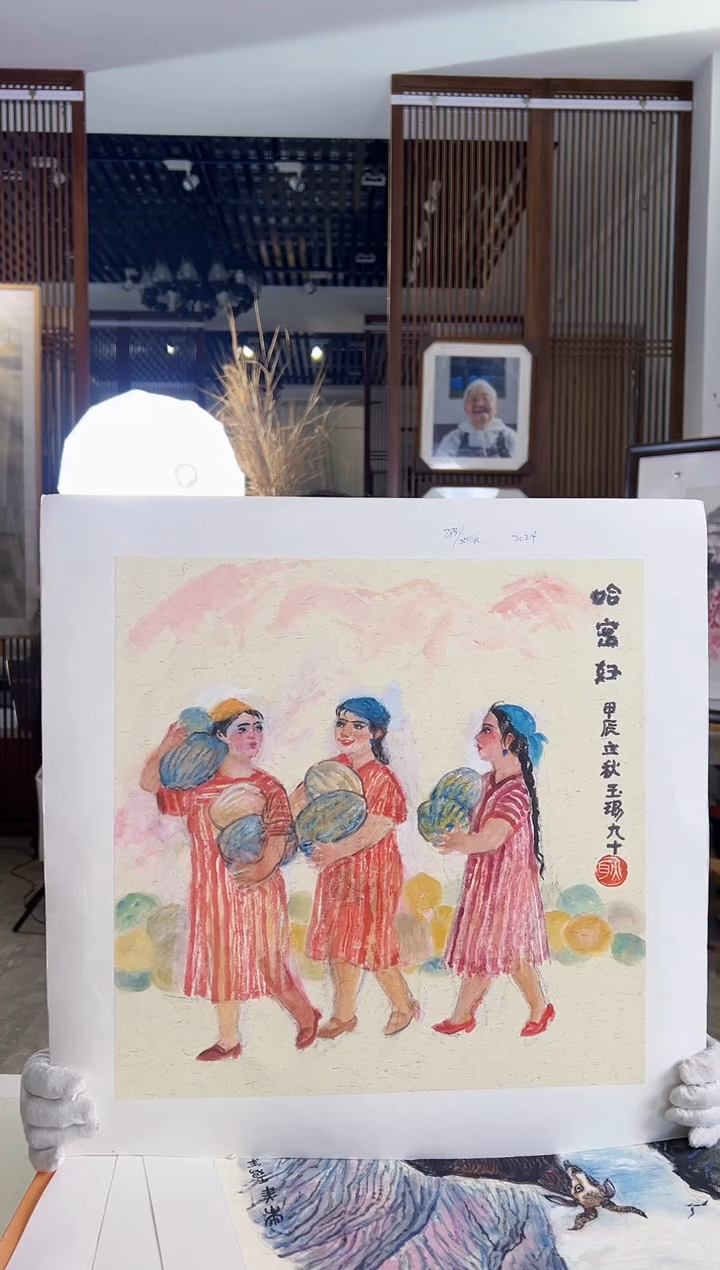 【闪购商品】绘画耿玉琨限量作品亲签盖章版画S