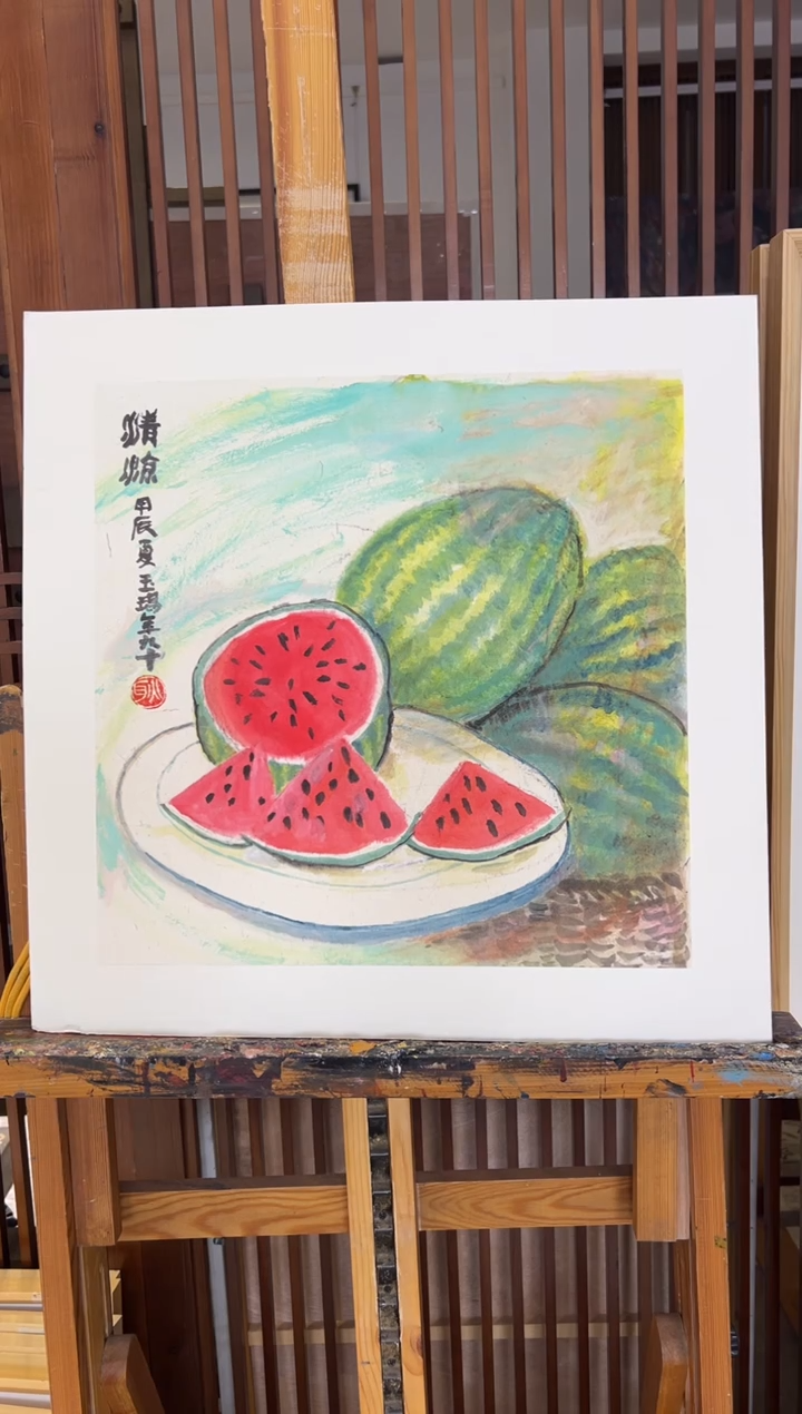 【闪购商品】绘画限量作品亲签盖章版画S