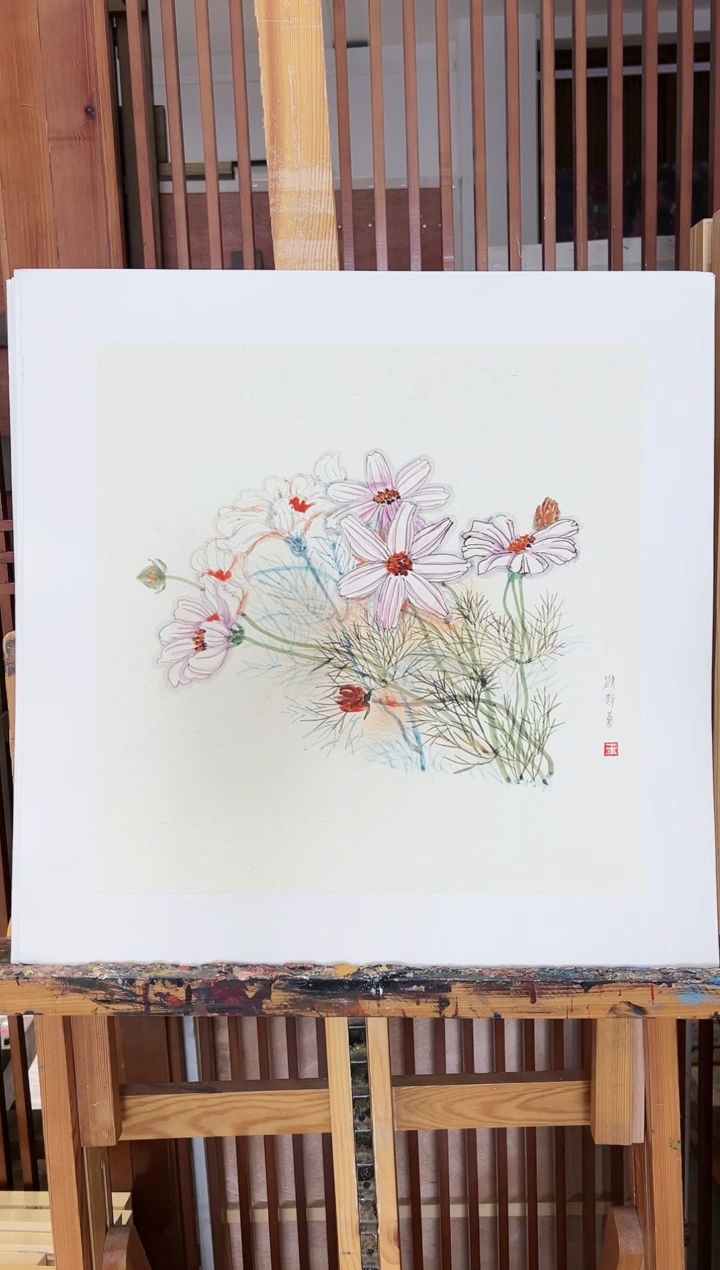 【闪购商品】绘画限量作品亲签盖章版画S
