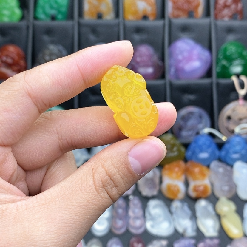 【闪购商品】玛瑙/玉髓颈饰合金小*婆