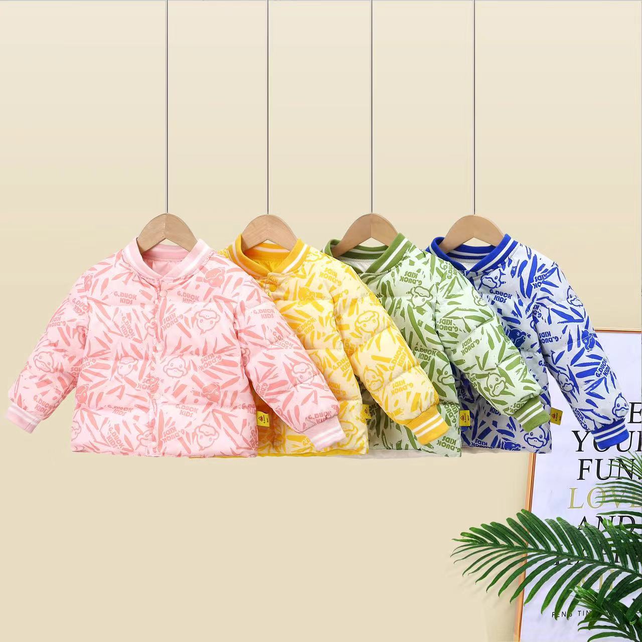 （买一送一）小黄鸭品牌秋冬羽绒服新中式内胆儿童羽绒内胆外套保暖