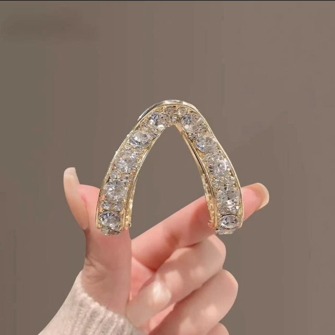 抓夹发量少半扎发短发过度期高马尾夹固定神器发卡子轻奢网红精致