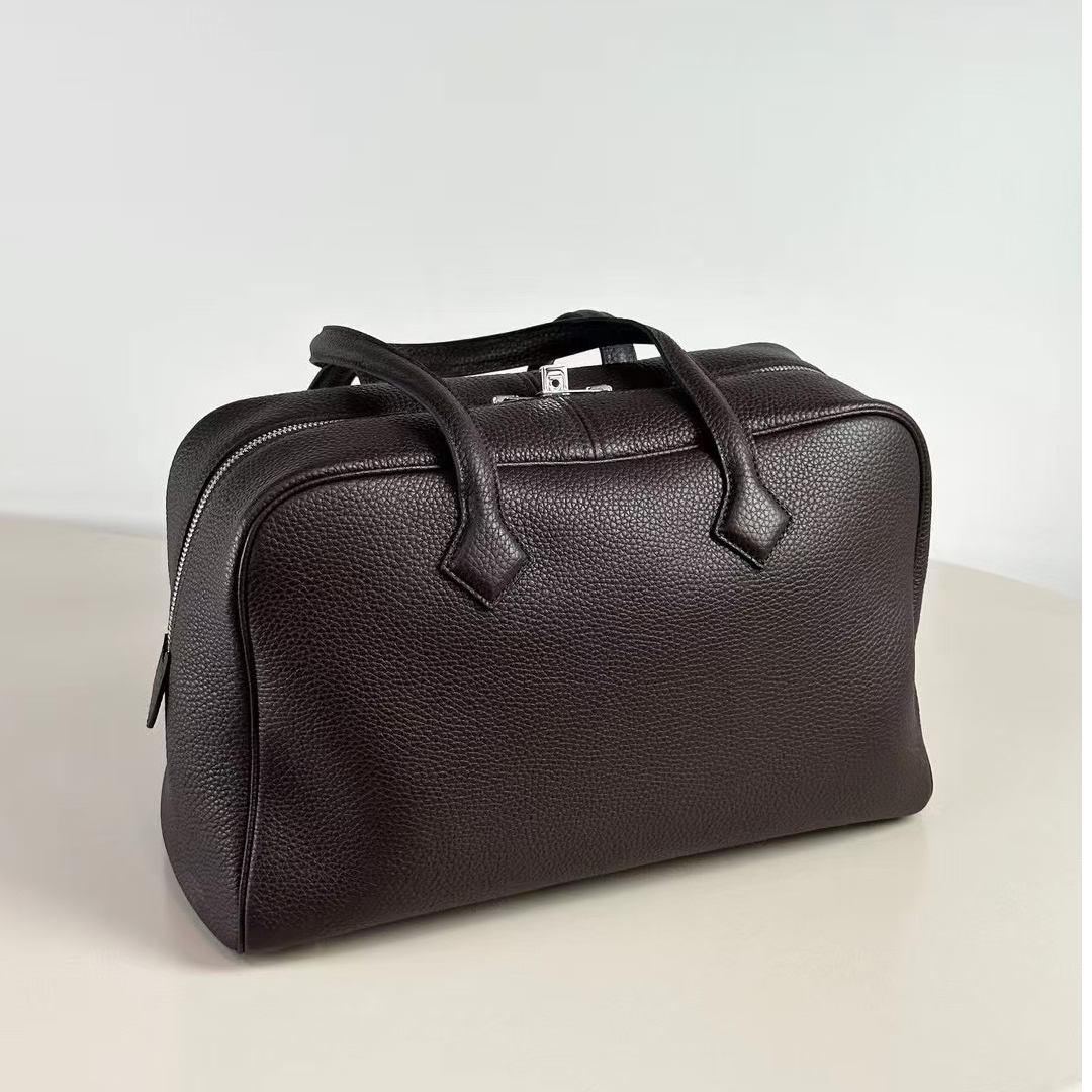 既是JISHI【头层牛皮维多利亚包】全钢五金经典手提拎包单肩包bb001