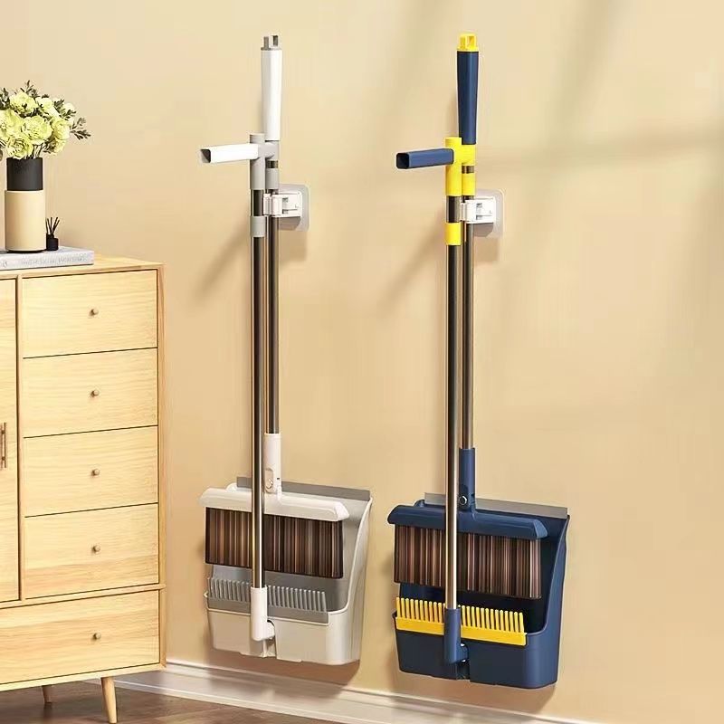 磁吸扫把两件套簸箕单个可折叠加厚加大不沾头发厕所厨房扫地神器