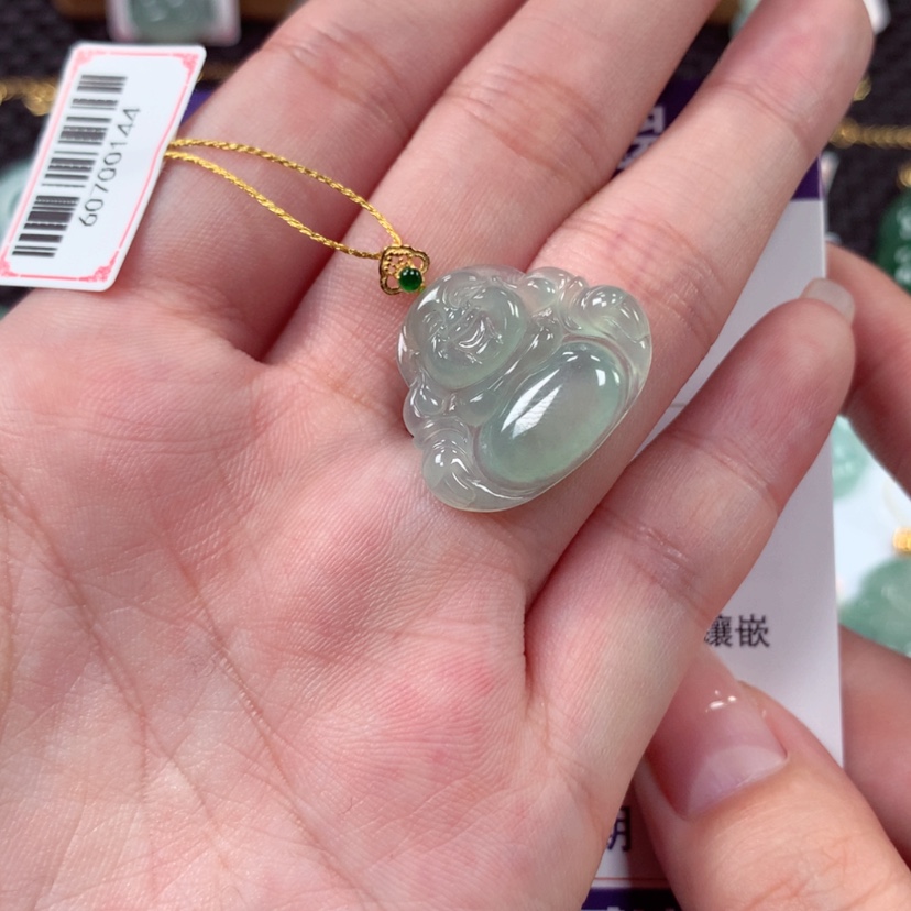 【闪购商品】翡翠金镶18K金镶嵌6965