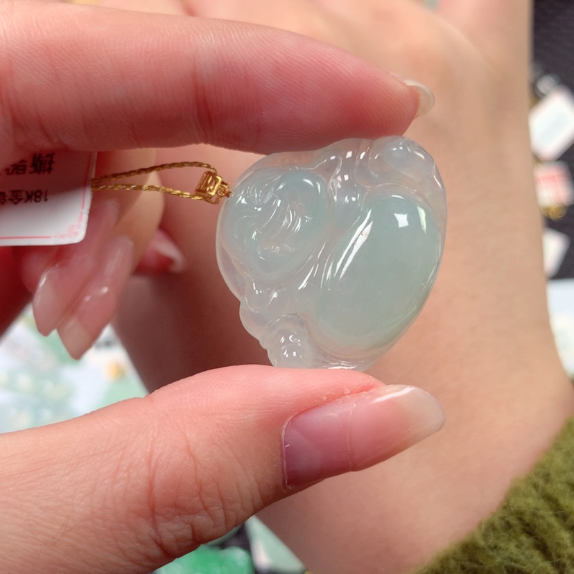 【闪购商品】翡翠金镶18K金镶嵌6802