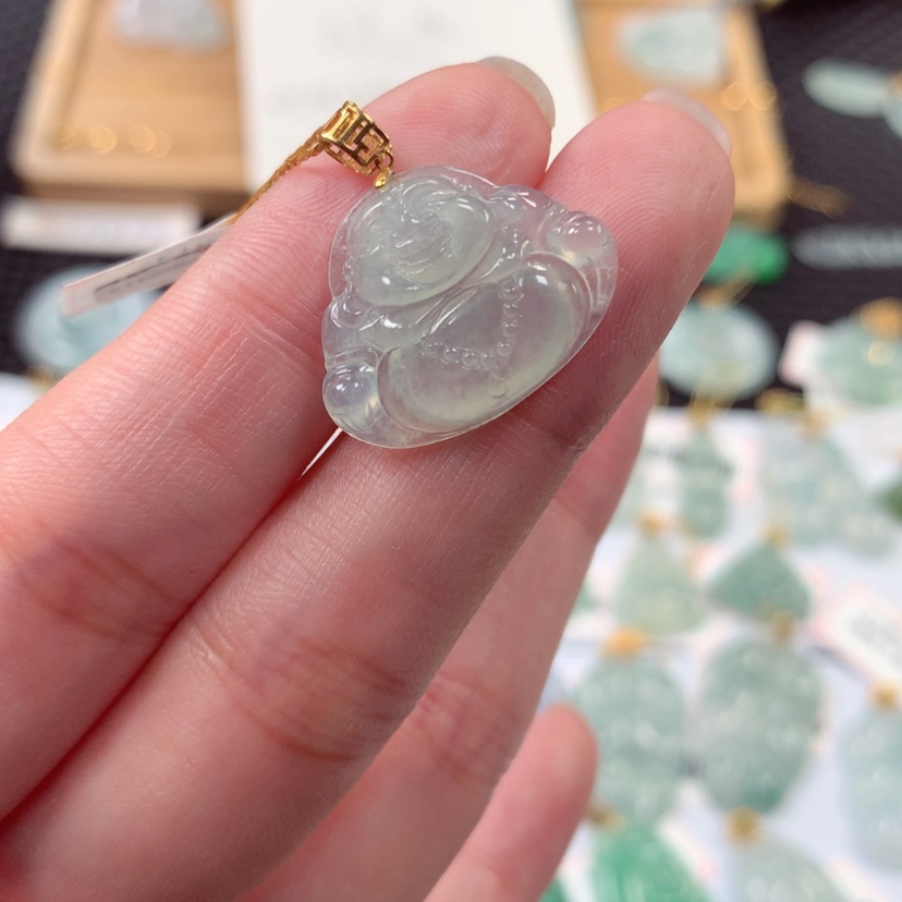 【闪购商品】翡翠金镶18K金镶嵌N***?7814