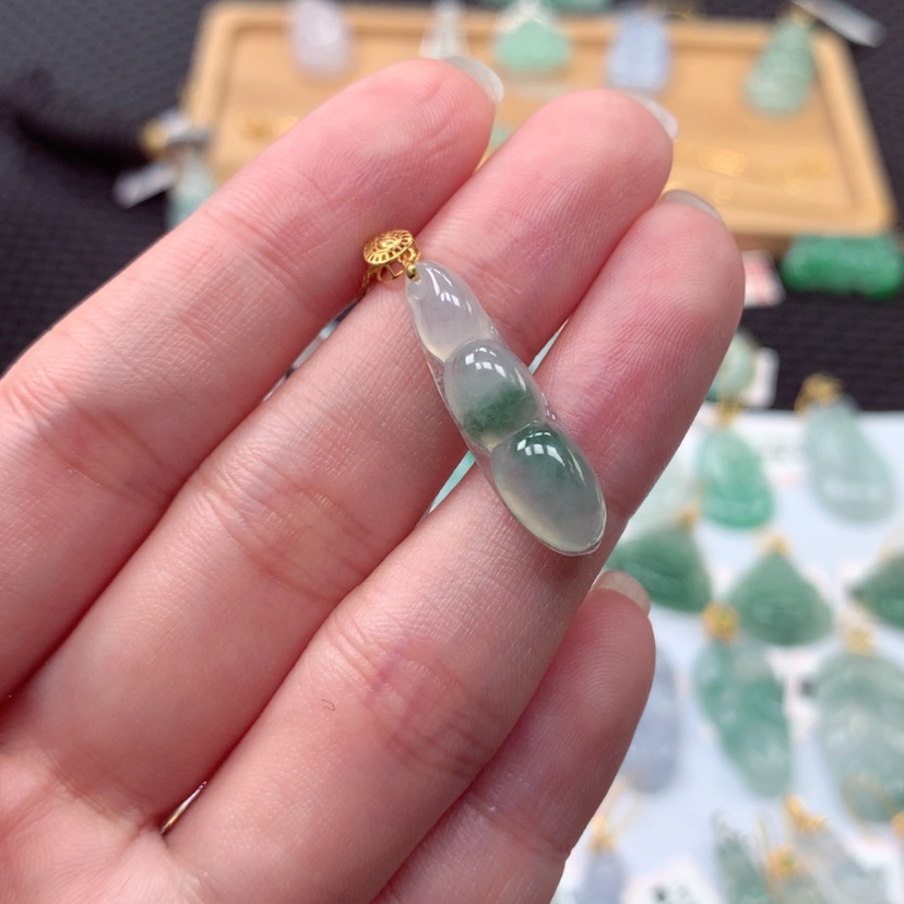 【闪购商品】翡翠金镶18K金镶嵌?****崽6952