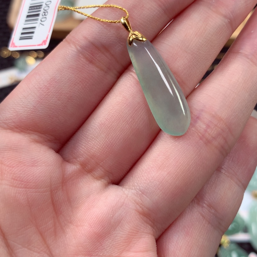 【闪购商品】翡翠金镶18K金镶嵌青****?8765