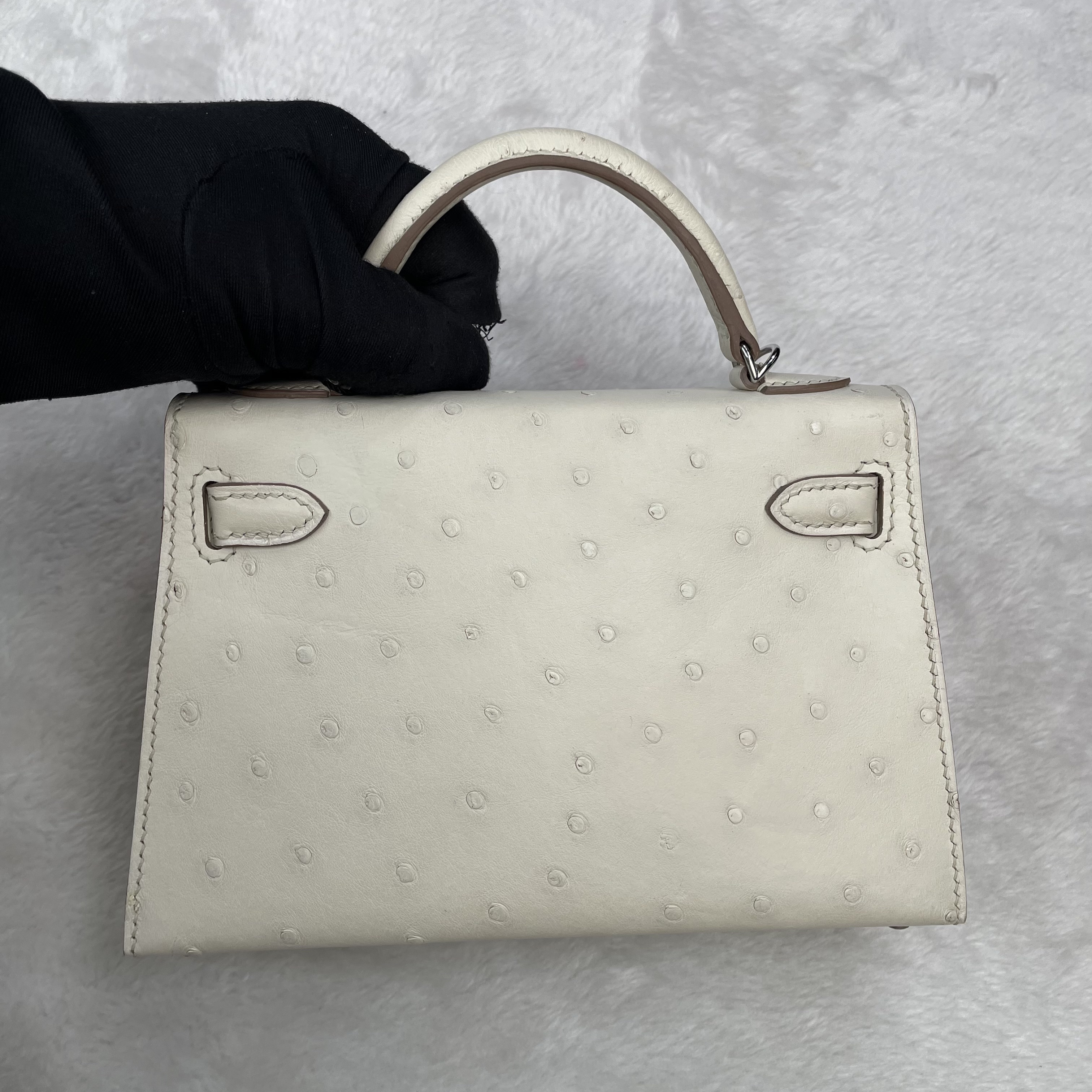 KL2代鸵鸟皮真皮包