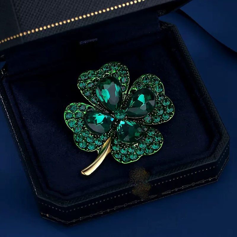 铜合金胸针 【水星记】高档时尚百搭轻奢精致优雅绿色重工-211