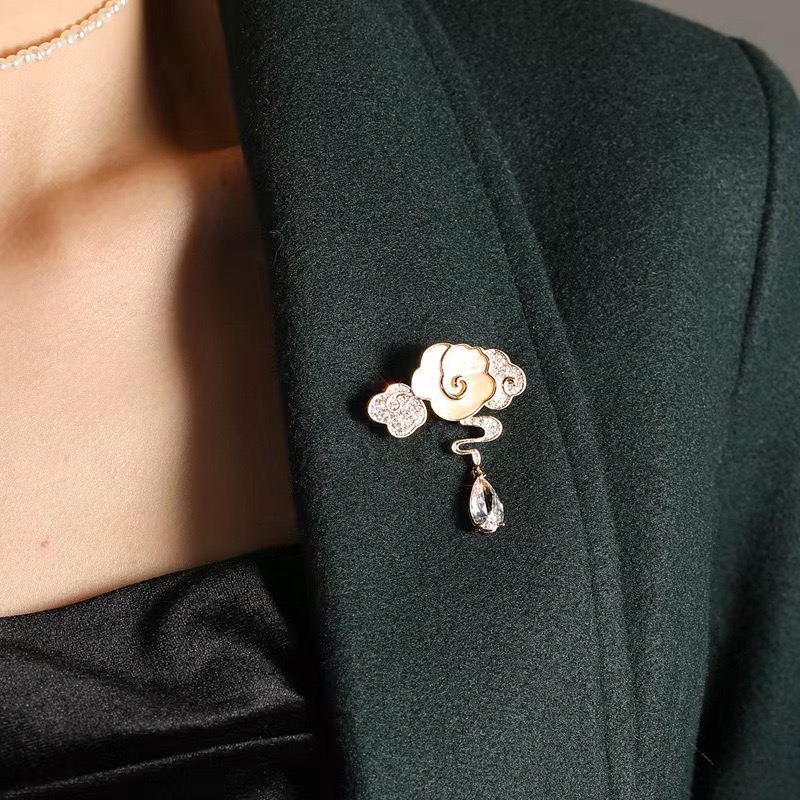 铜合金胸针 【祥云】时尚百搭古风精致国风轻奢奢华-134