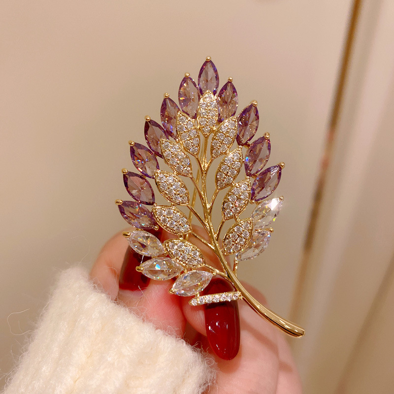 铜合金胸针 【事业有成】轻奢高档时尚奢华百搭简约精致优雅-294