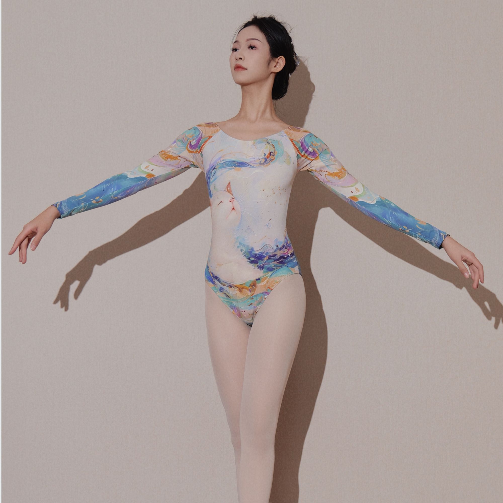 【梦幻猫】芭蕾舞体服训练服瑜伽艺考连体舞蹈服紧身