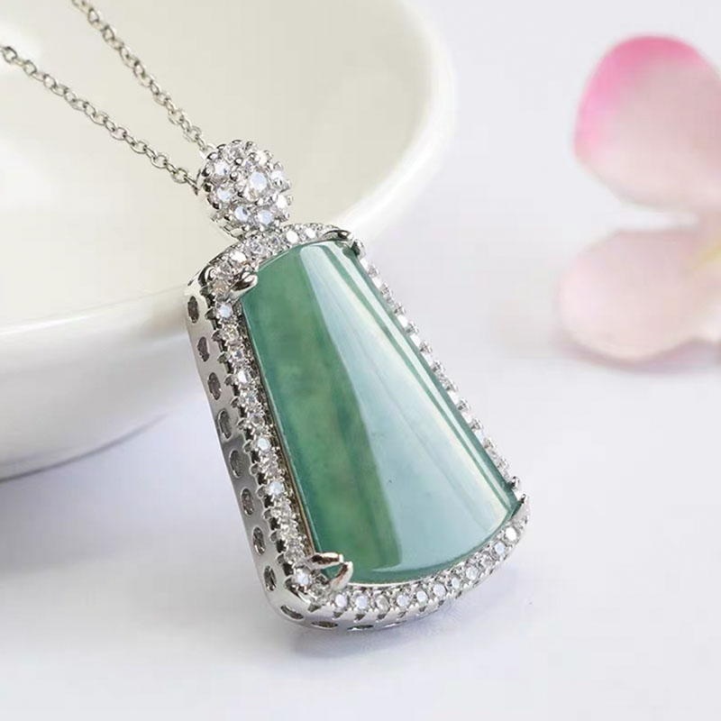 翡翠吊坠无事牌 DZ30042001 多样性发其一