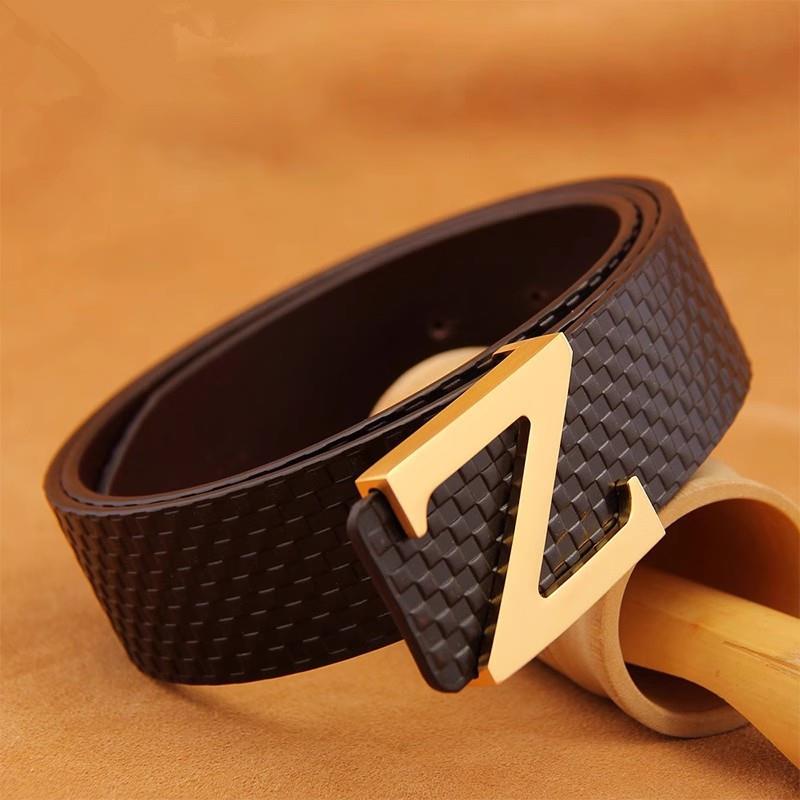 真皮新款皮带男士头层纯牛皮无夹层Z扣青年腰带休闲商务轻奢