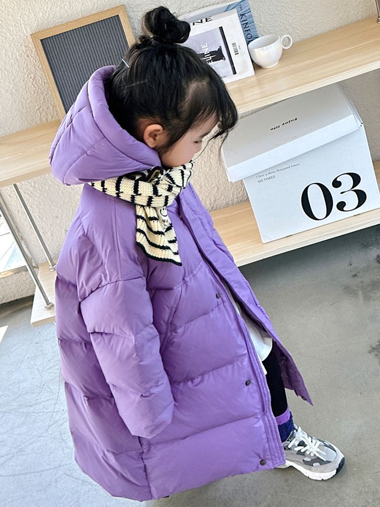 波司澄韩国新款冬季加厚羽绒棉服中大童过膝冬天棉袄中长款韩版时