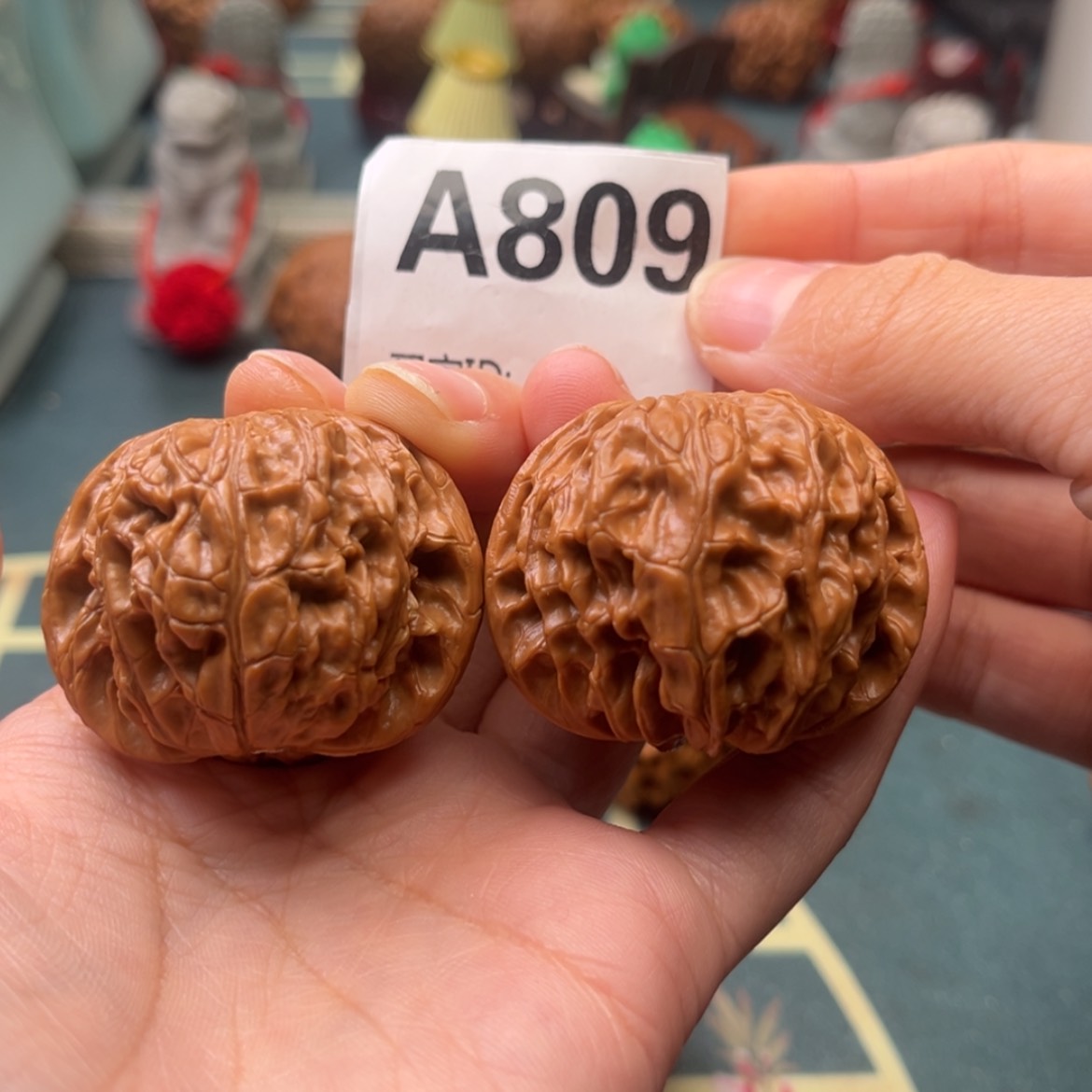 【闪购商品】文玩核桃把件磨盘42