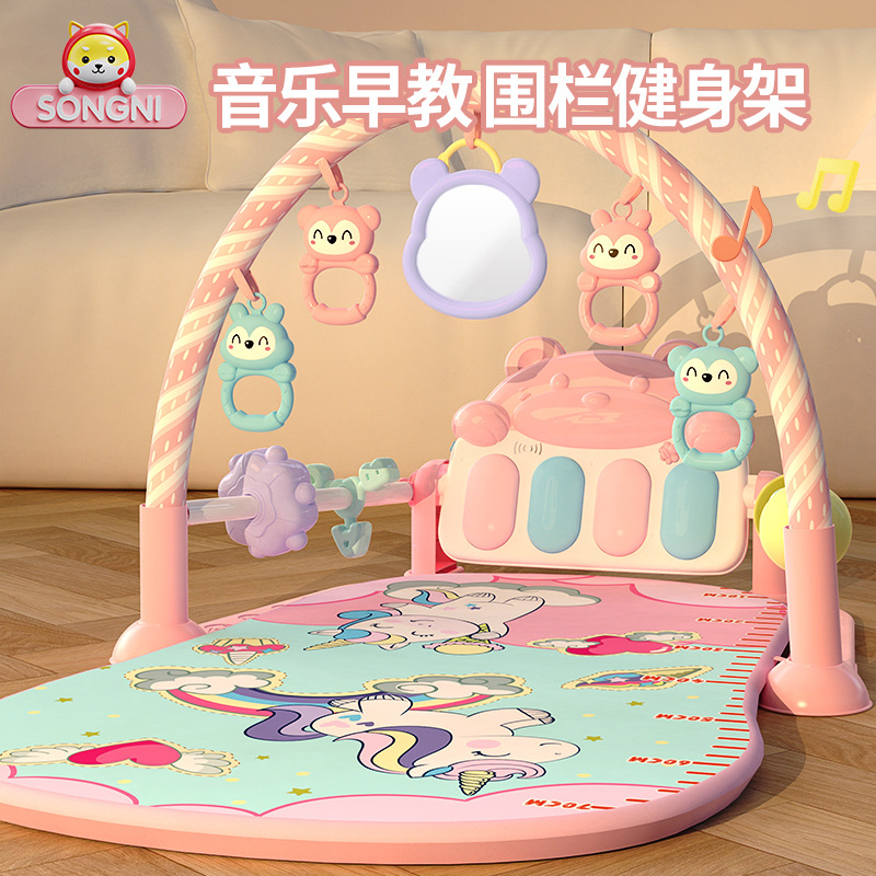 脚踏钢琴婴儿健身架新生幼4宝宝躺着玩3一6个月0-1岁玩款
