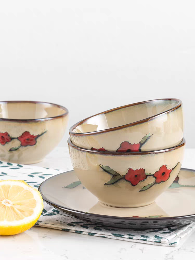 小可陶瓷花藤系列高温釉下彩手绘