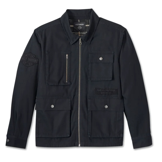Harley Davidson/哈雷戴维森哈雷黑色夹克外套