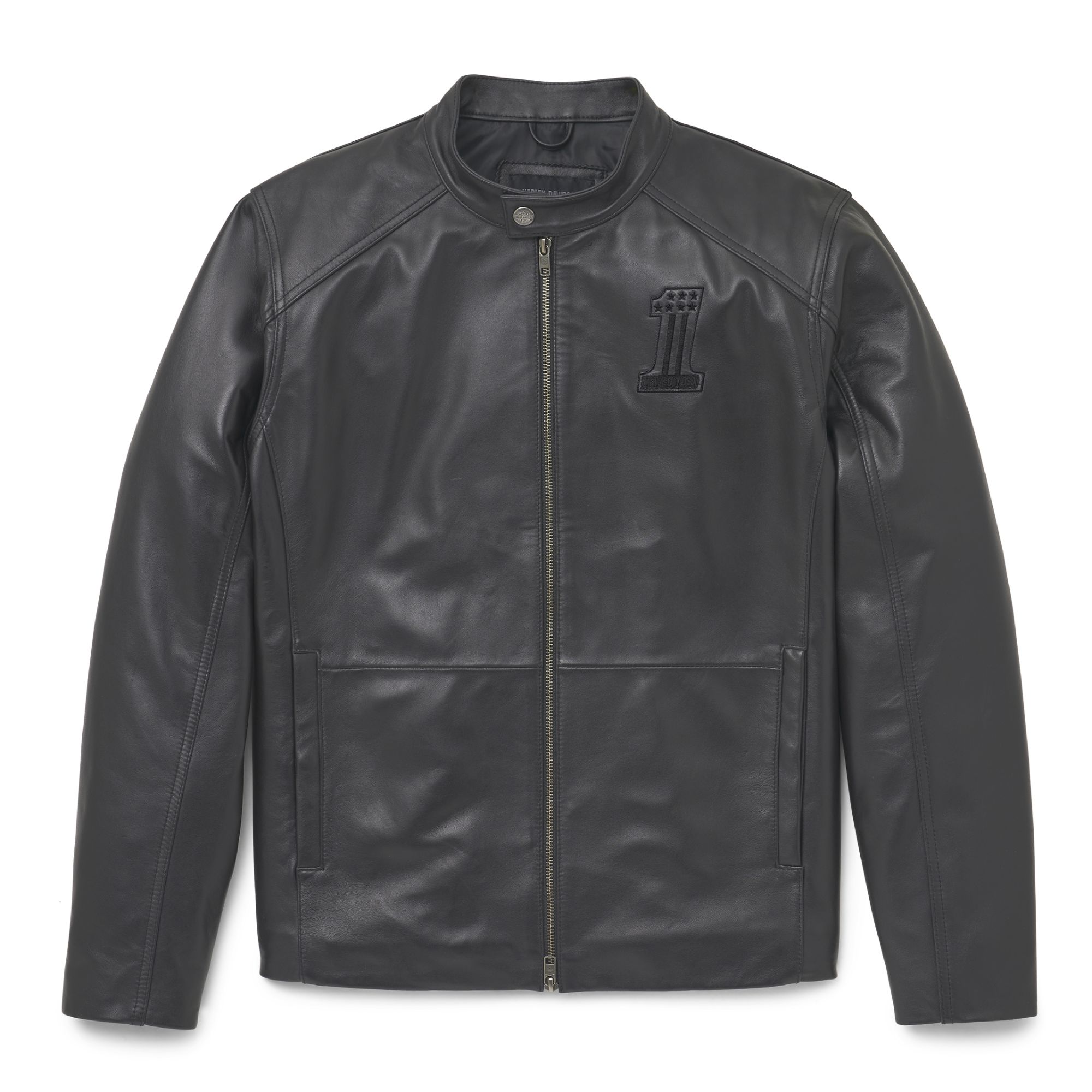 Harley Davidson/哈雷戴维森哈雷男士一字标皮衣