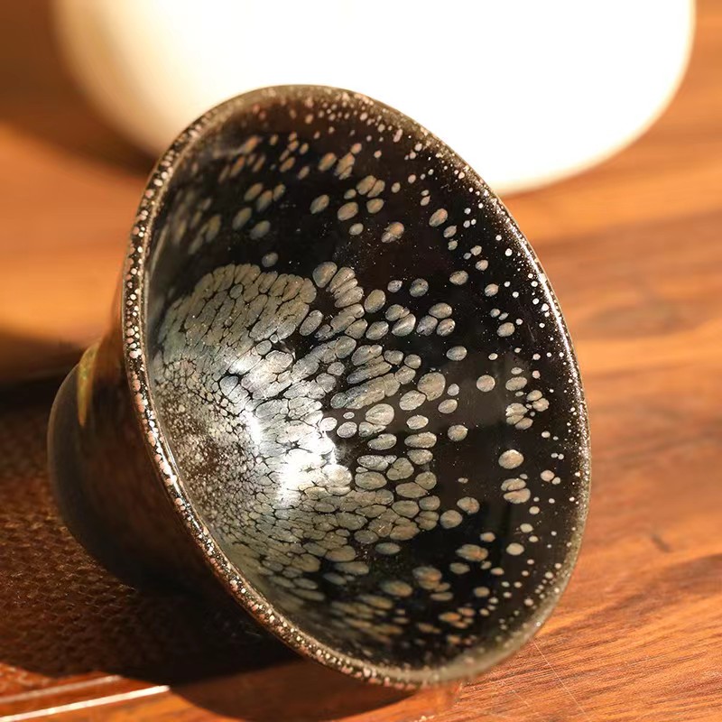 江汉旺【君子健】纯手工  建窑建盏主人杯茶盏传统设计精选主人佳品