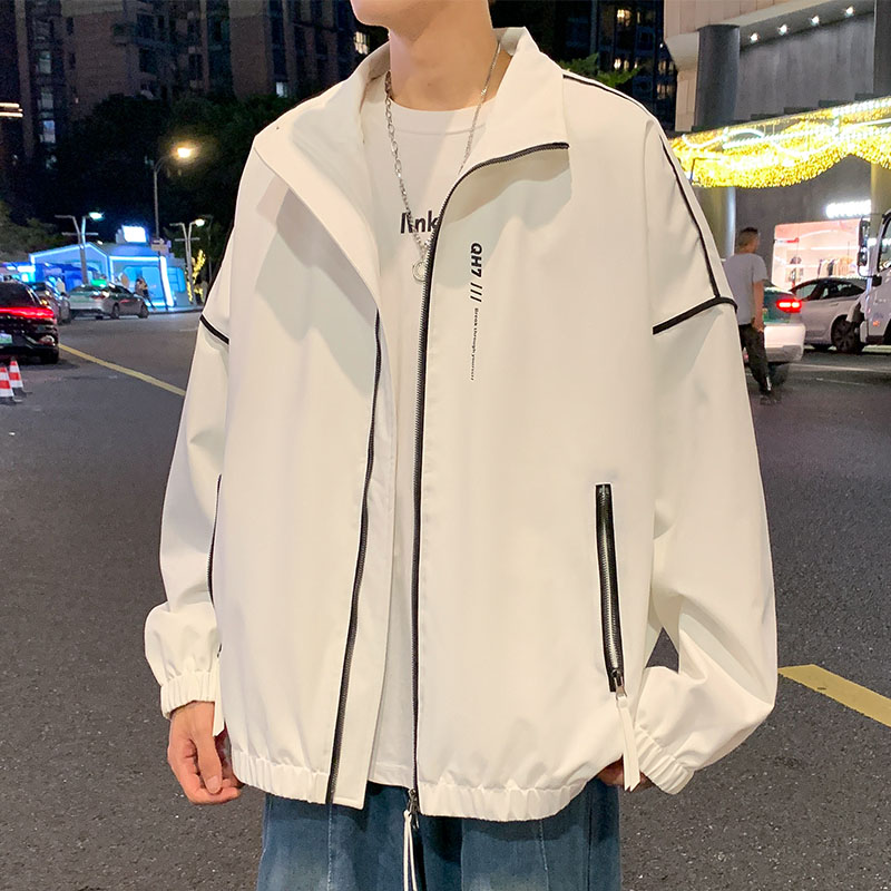 玛斯柏夹克外套男士春秋季2025新款潮牌宽松翻领男生简约百搭衣服