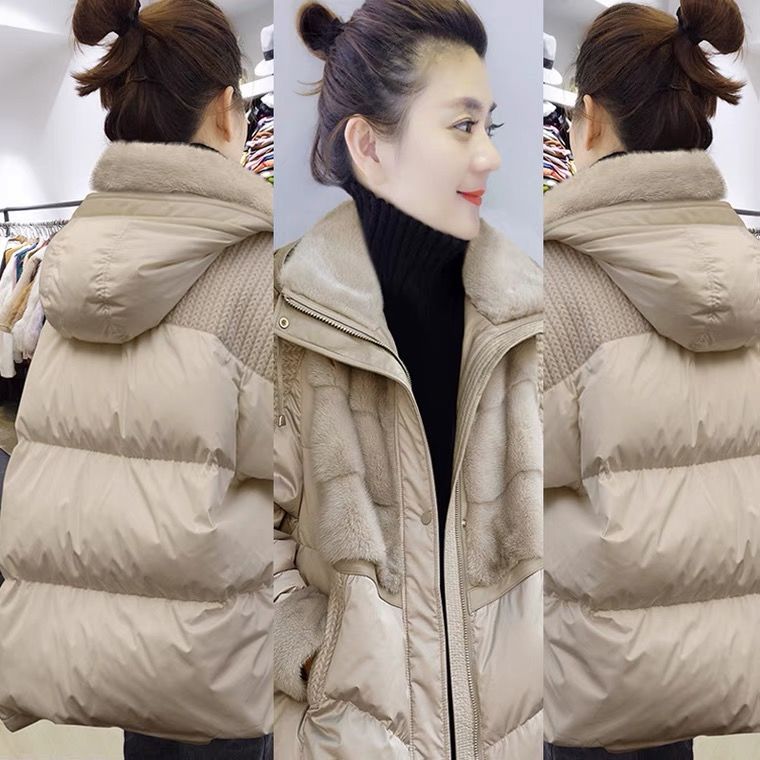 出口版短款羽绒服高端时尚洋气女款小个子欧洲站冬季2023年新款欧