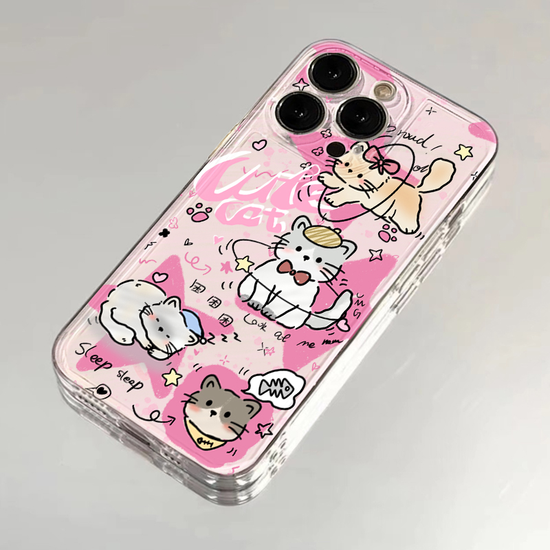 欧克里里困困小猫安卓小米oppovivo华为太空手机壳iPhone15promax