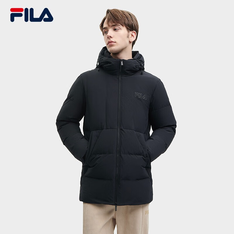 斐乐官方中长款羽绒服2023冬新款舒适外套F11M348909F