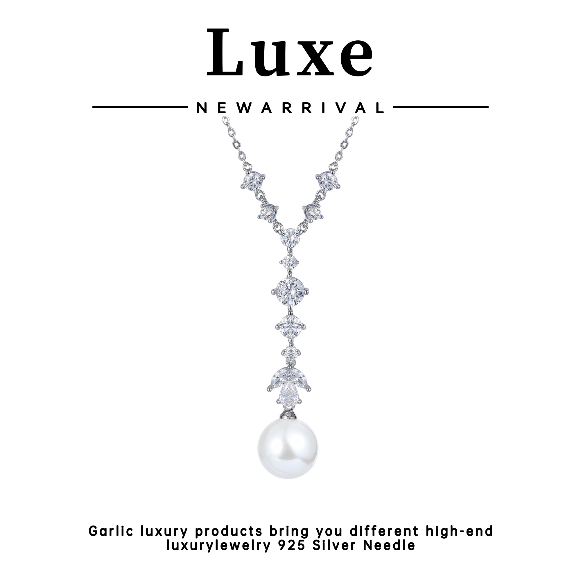 铜合金合成锆石项链 【Big Name】气质女吊坠项链吊坠CX160232