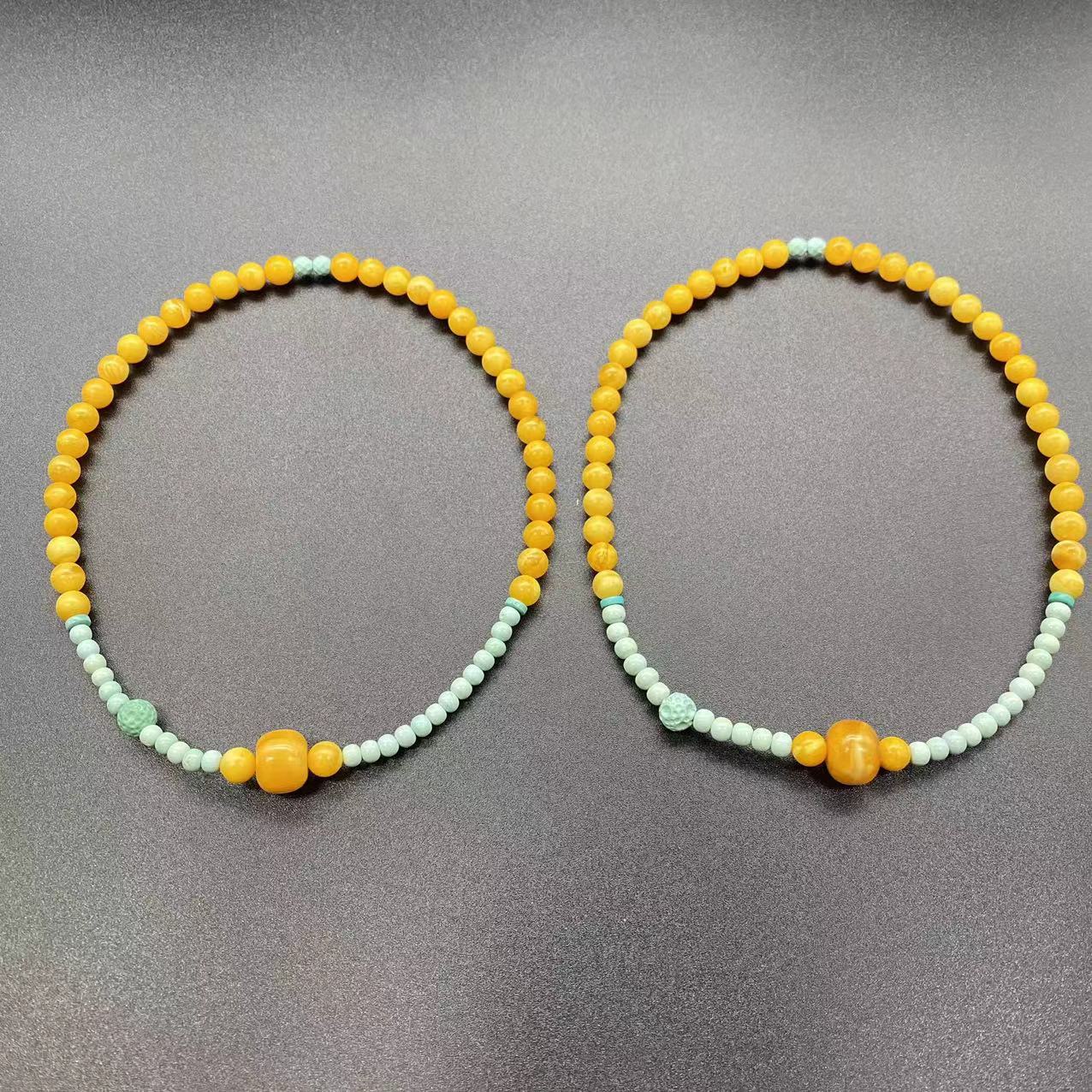 【景旺】【绿婉兮】6mm+老蜡墩子双圈@多样性发其中一件