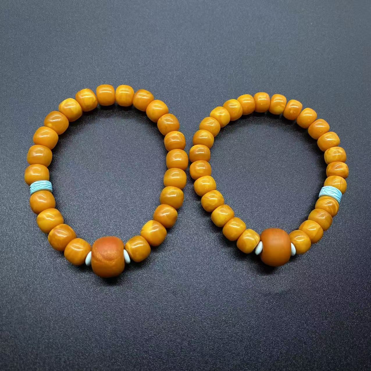 【景旺】13mm+橘皮墩子老花蜡老型手串@多样性只发其中一件