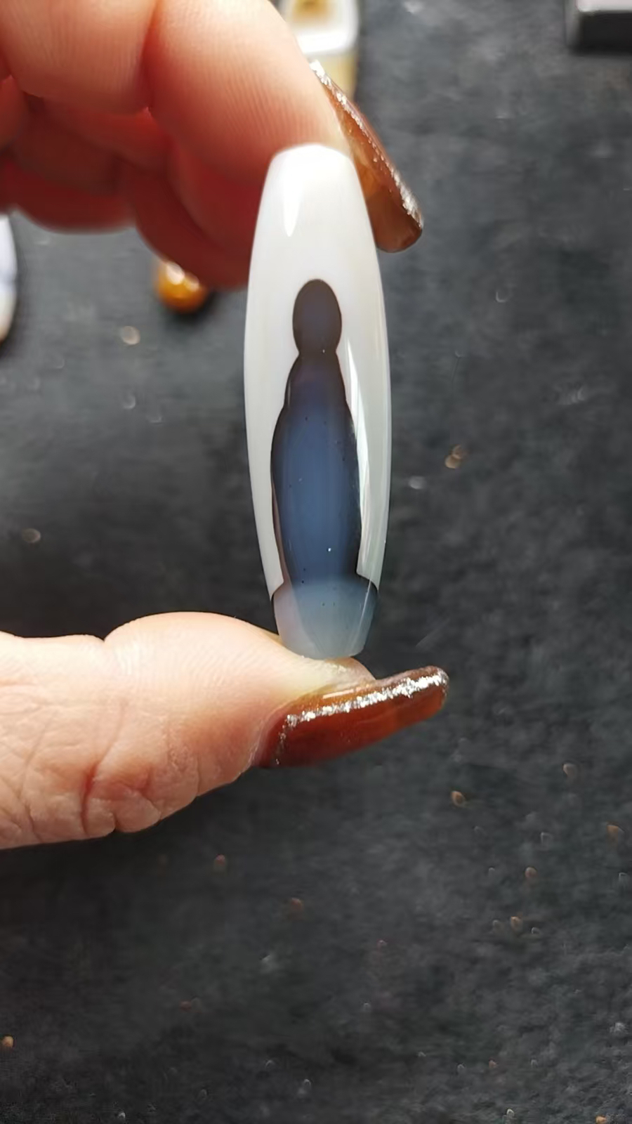 巴西天然玛瑙吊坠
