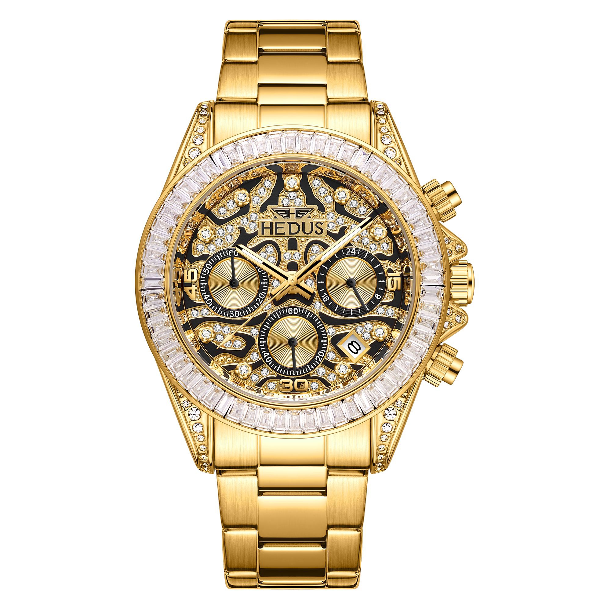 亨达时/HEDUS/多功能带日历/高档金虎迪系列/经典男士腕表