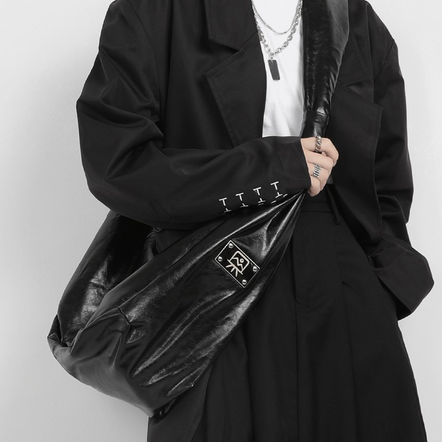 木川卡 高级感小众软皮复古简约饺子包大容量单肩百搭慵懒斜挎包